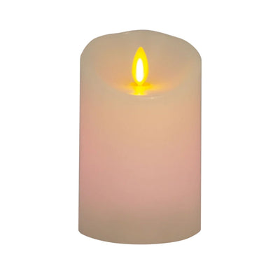 Luminara Rechargeable LED Tea Light Candles (6-Pack) – Flickering, Unscented, Ivory With Remote