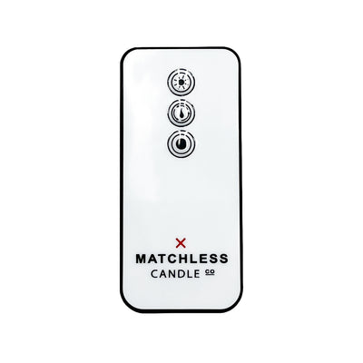 Matchless Candle Co. 2-button remote control front view