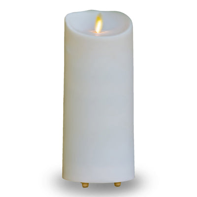 Luminara Outdoor Ivory Pillar - 3.75" x 8.8"